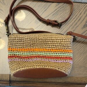 Sonoma Multicolor Woven Crossbody Bag